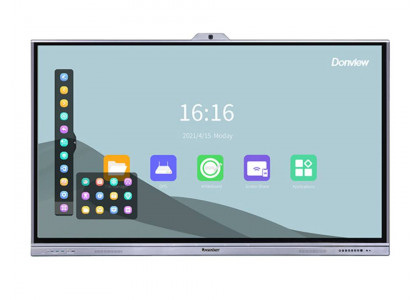 Интерактивная панель с встроенной веб-камерой Donview 4К DS-75IWMS-L06PA для школ, ВУЗов и переговорных в офисах